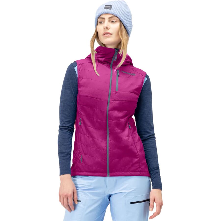 (取寄) ノローナ レディース リンゲン アルファ90 ベスト - ウィメンズ Norrona women Lyngen Alpha90 Vest - Women's Festival Fuchsia
