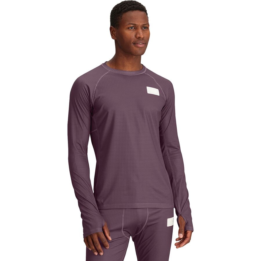 (取寄) ノースフェイス メンズ セキュラー ドットニット クルー スウェットシャツ The North Face men A68A Circular DotKnit Crew Sweatshirt - Men's Midnight Mauve