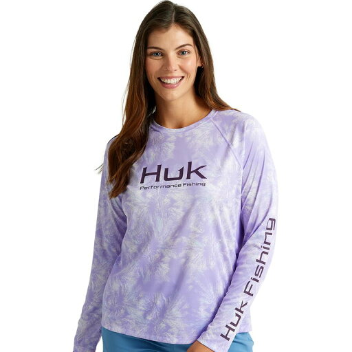 (取寄) ハック レディース アクア ダイ パシュート クルー トップ - ウィメンズ Huk women Aqua Dye Pursuit Crew Top - Women's Lavender (取寄) ハック レディース アクア ダイ パシュート クルー トップ - ウィメンズ Huk women Aqua Dye Pursuit Crew Top - Women's Lavender