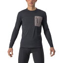 (取寄) カステリ メンズ メリノ ロングスリーブ ジャージ - メンズ Castelli men Merino Long-Sleeve Jersey - Men's Light Black/Nickel Gray