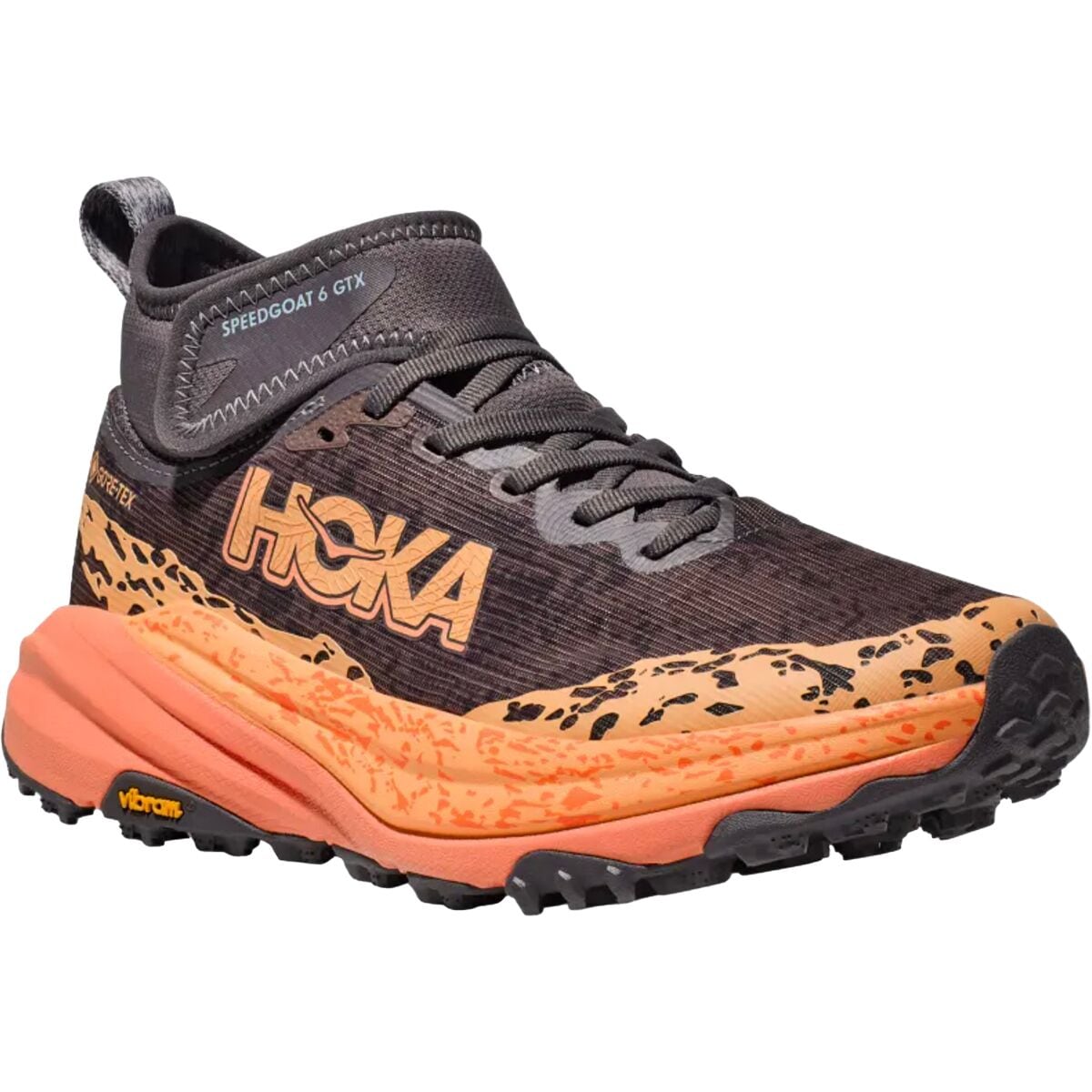 (取寄) ホカオネオネ レディース スピードゴート 6 ミッド Gtx トレイル ランニング シューズ - ウィメンズ HOKA women Speedgoat 6 Mid GTX Trail Running Shoe - Women's Galaxy/Guava