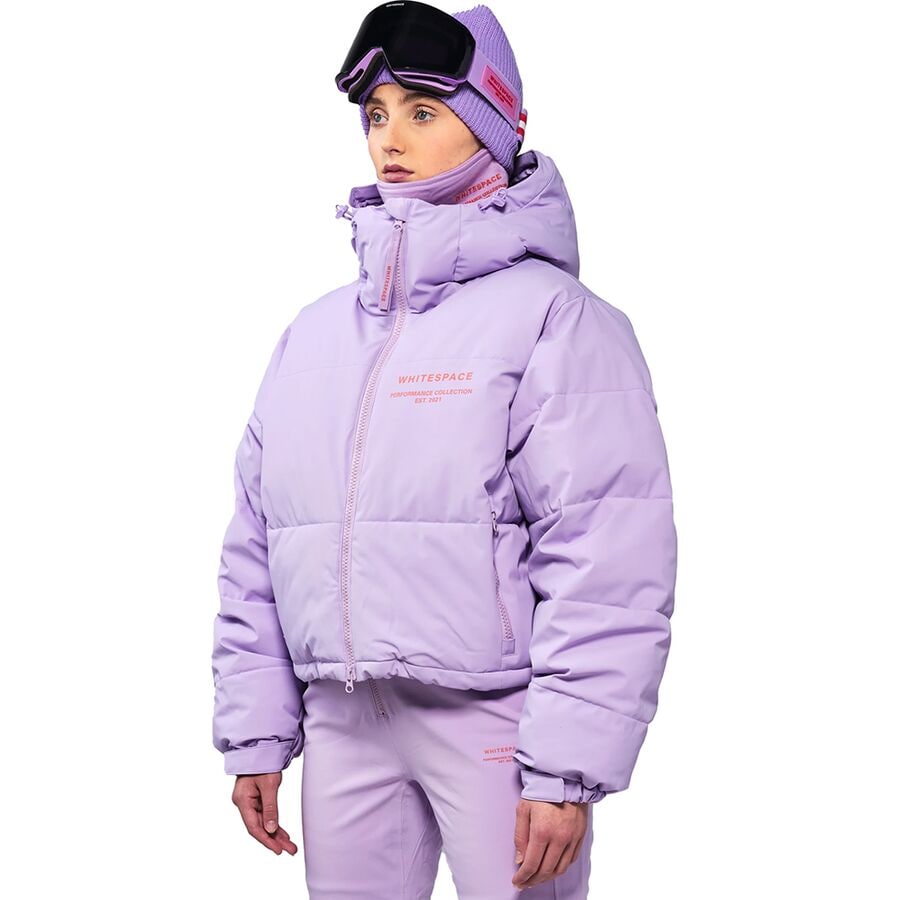 (取寄) ホワイトスペース レディース クロップド パファー ジャケット - ウィメンズ WHITESPACE women Cropped Puffer Jacket - Women's Lilac Purple