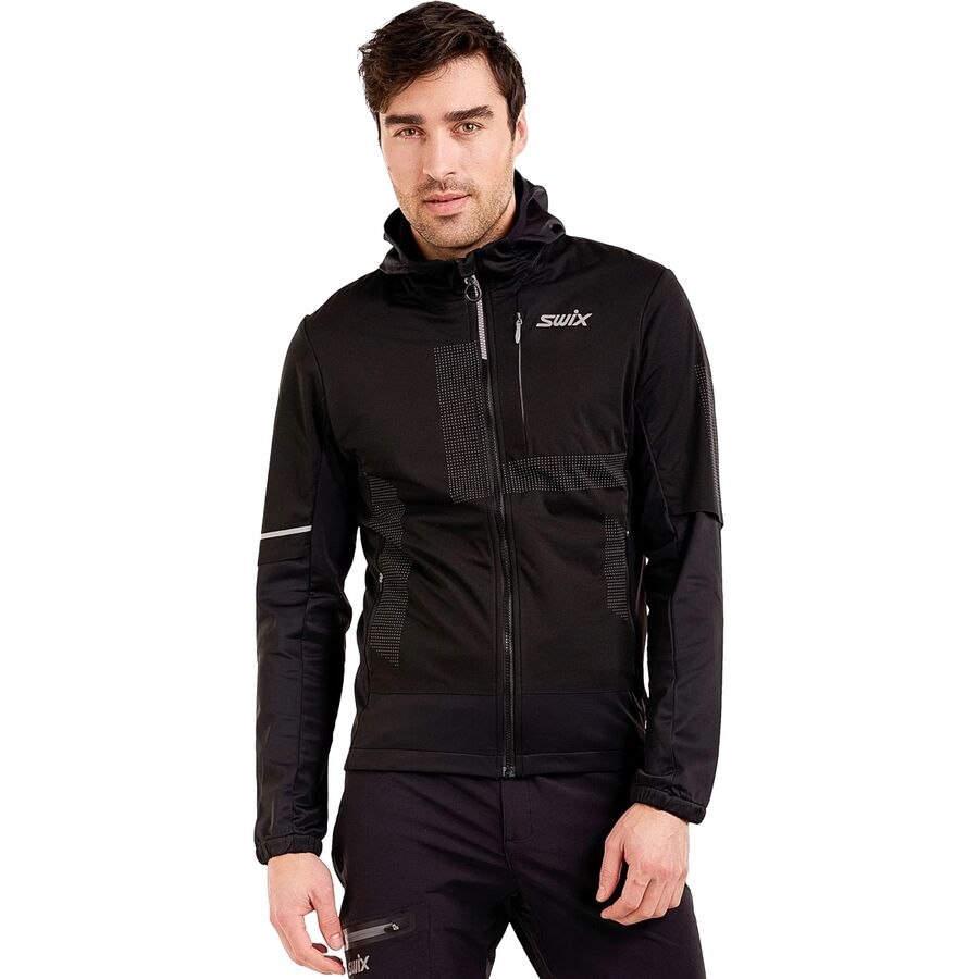 () å  ǥ 饤 եȥ 㥱å -  Swix men Delda Light Softshell Jacket - Men's Black