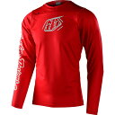 (取寄) トロイリーデザインズ メンズ スカイライン ロングスリーブ チル ジャージ - メンズ Troy Lee Designs men Skyline Long-Sleeve Chill Jersey - Men's Fiery Red