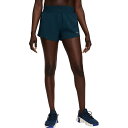 (取寄) ナイキ レディース ワン ドライ-フィット 3インチ ブリーフ ライン ショート - ウィメンズ Nike women One Dri-Fit 3in Brief Lined Short - Women's Armory Navy/Reflective Silver(4)
