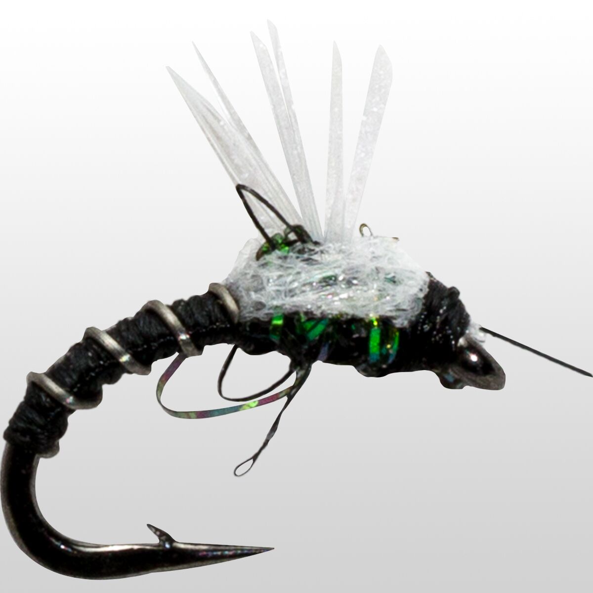 (取寄) モンタナフライカンパニー デュアンズ バット クラック ミッジ - 12-パック Montana Fly Company Duane's Butt Crack Midge - 12-Pack Black