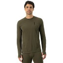 (取寄) モンスロイヤル メンズ カスケード メリノ フレックス ロングスリーブ トップ - メンズ Mons Royale men Cascade Merino Flex Long-Sleeve Top - Men's Dark Olive