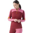 (取寄) スマートウール レディース クラシック サーマル メリノ 1/4 ジップ ベースレイヤー- トップ - ウィメンズ Smartwool women Classic Thermal Merino 1/4 Zip Baselayer Top - Women's Currant/Garden Pink