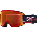 (取寄) スミス スクアッド S ゴーグルズ Smith Squad S Goggles Crimson Glitch Hunter/ChromaPop Everyday Red Mirror/Yellow(4)
