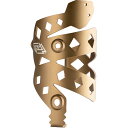 (取寄) ポートランドデザインワークス ラトルネック ケジ ボトル ケージ Portland Design Works Rattlesnek Kej Bottle Cage Desert Gold