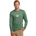 (取寄) ビラボン メンズ オール デイ ウェーブ Lf ロングスリーブ ラッシュガード - メンズ Billabong men All Day Wave LF Long-Sleeve Rashguard - Men's Moss