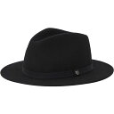 ブリクストン ニット帽 メンズ (取寄) ブリクストン メッサー パッカブル フェドラ Brixton Messer Packable Fedora Black/Black