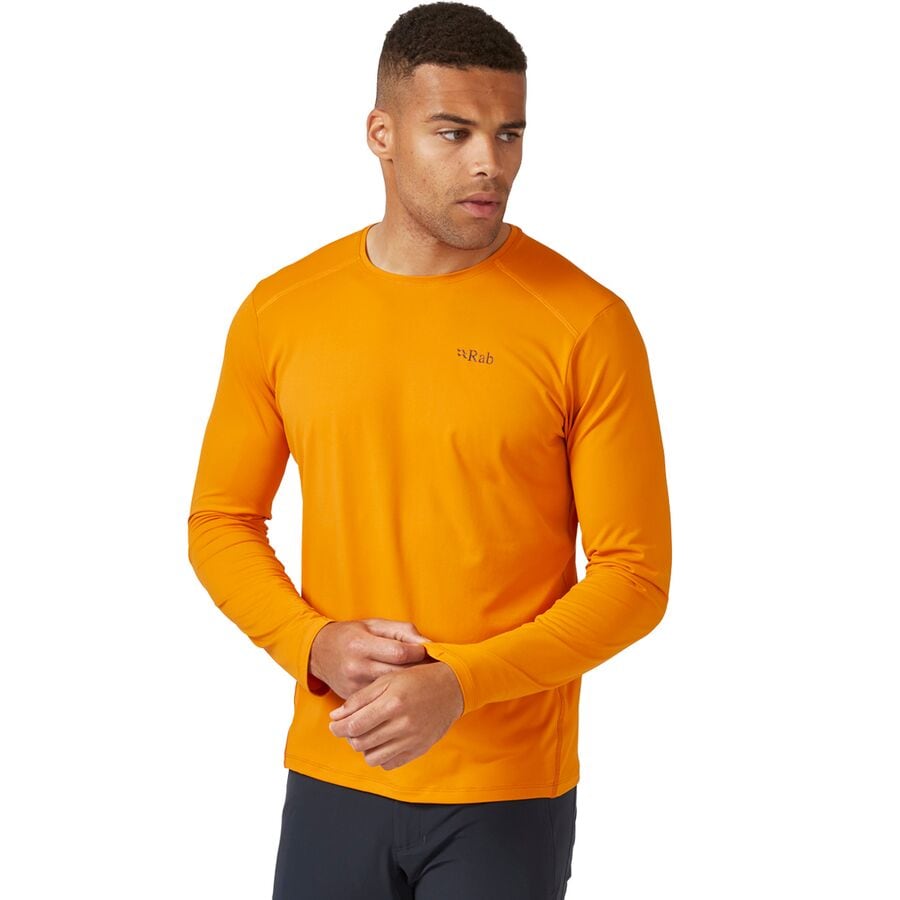 (取寄) ラブ メンズ フォース ロング-スローブ T-シャツ - メンズ Rab men Force Long-Sleeve T-Shirt - Men's Marmalade