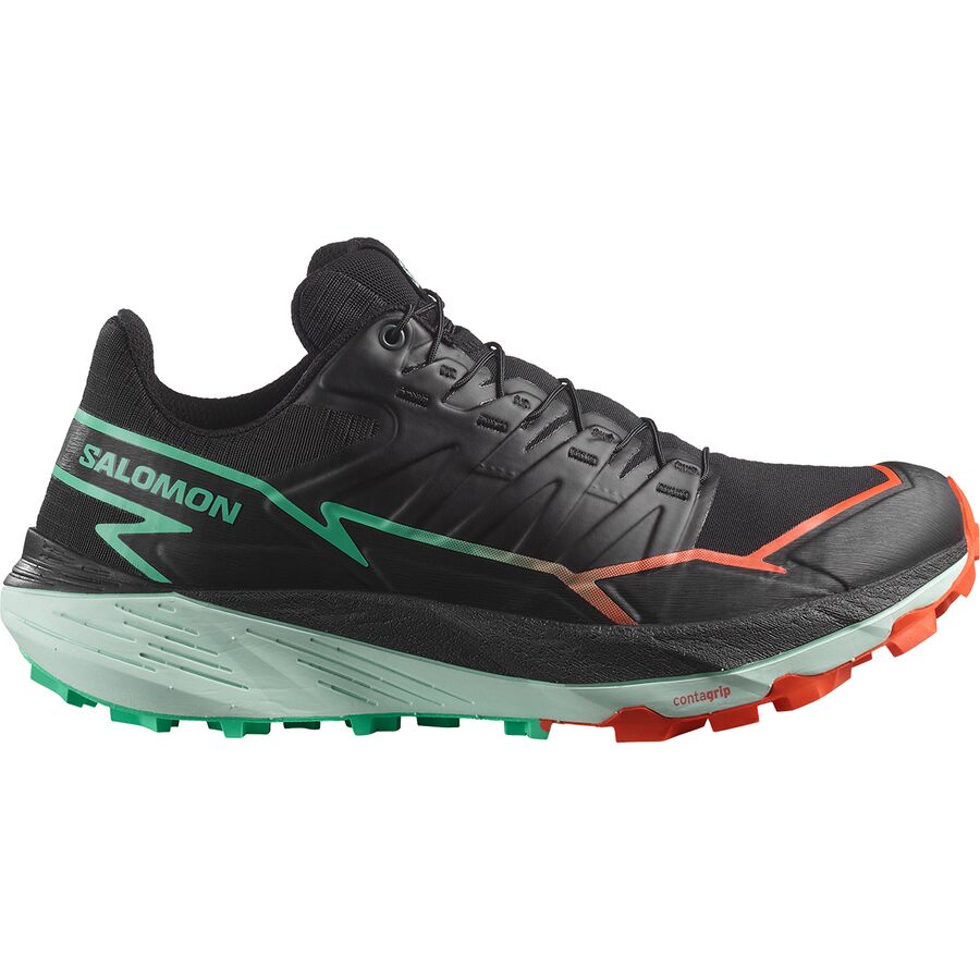 (取寄) サロモン レディース サンダークロス トレイル ランニング シューズ - ウィメンズ Salomon women Thundercross Trail Running Shoe - Women's Black/Cherry Tomato/Electric Green