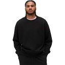 (取寄) レイニングチャンプ メンズ ミッドウエイト テリー リラックスド-フィット クルーネック スウェットシャツ - メンズ Reigning Champ men Midweight Terry Relaxed Crewneck Sweatshirt - Men's Black