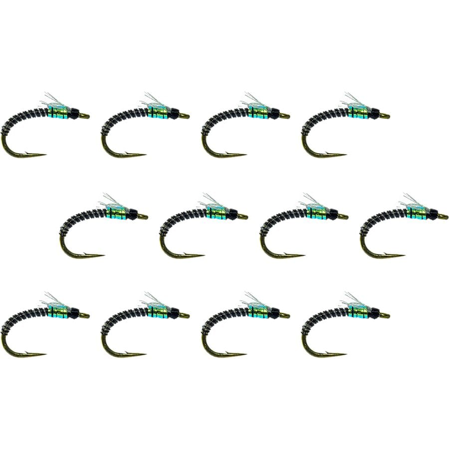 () ץ 奸ӡ ߥå եå 12-ѥå Umpqua Jujubee Midge Flash 12-Pack Z...