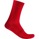 (取寄) カステリ エスプレッソ 18 ソック Castelli Espresso 18 Sock Rich Red