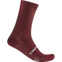 (取寄) カステリ エスプレッソ 18 ソック Castelli Espresso 18 Sock Deep Bordeaux