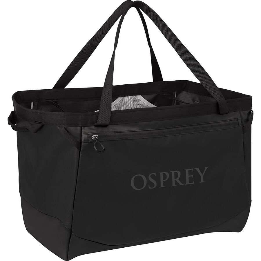 (取寄) オスプレー トランスポーター 60L ギア トート バッグ Osprey Packs Transporter 60L Gear Tote Bag Raven Black/Black
