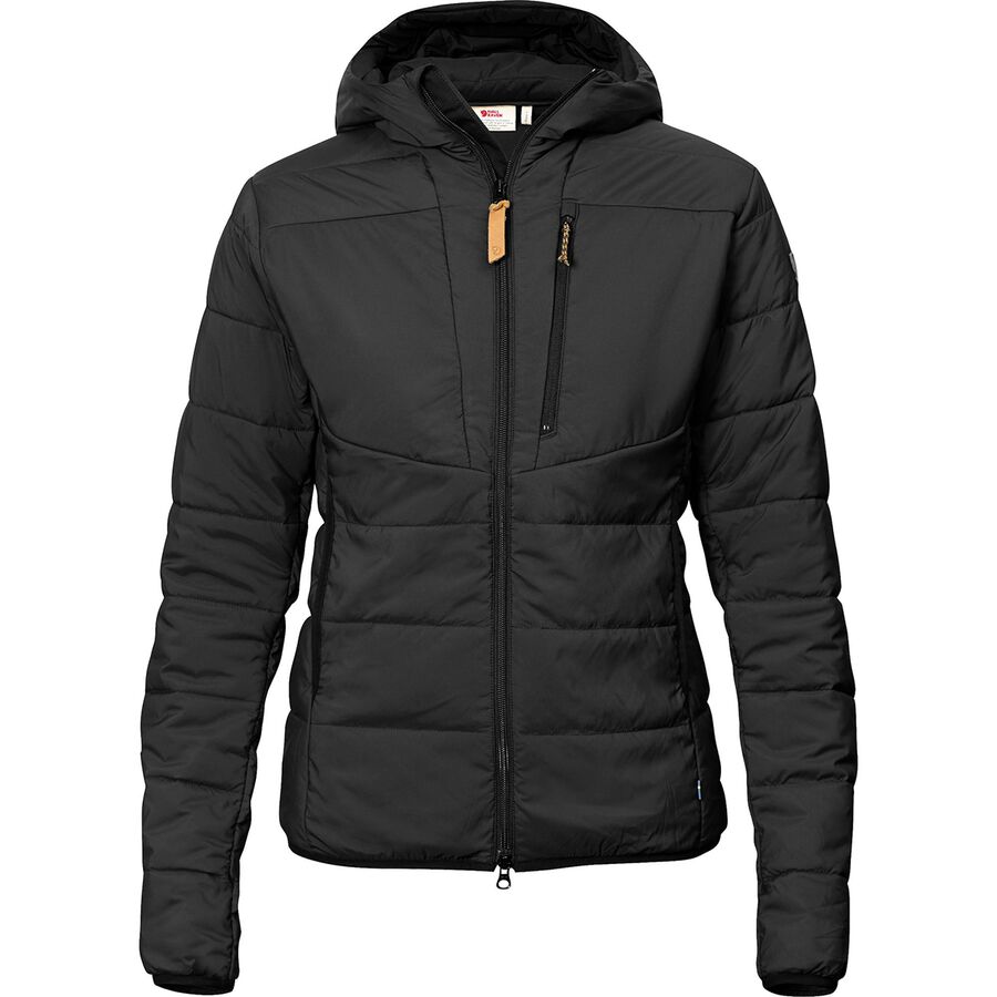 (取寄) フェールラーベン レディース ケブ ロフト インサレーテッド フーデット ジャケット - ウィメンズ Fjallraven women Keb Loft Insulated Hooded Jacket - Women's Black