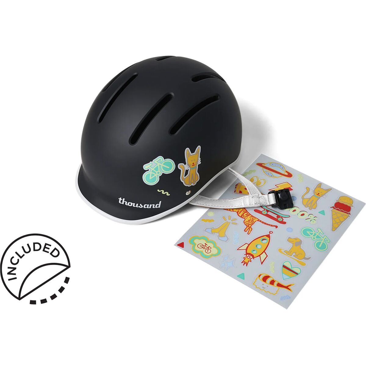 (取寄) サウザンド キッズ JR 2 ヘルメット - キッズ Thousand kids Jr 2 Helmet - Kids' Carbon Black 3