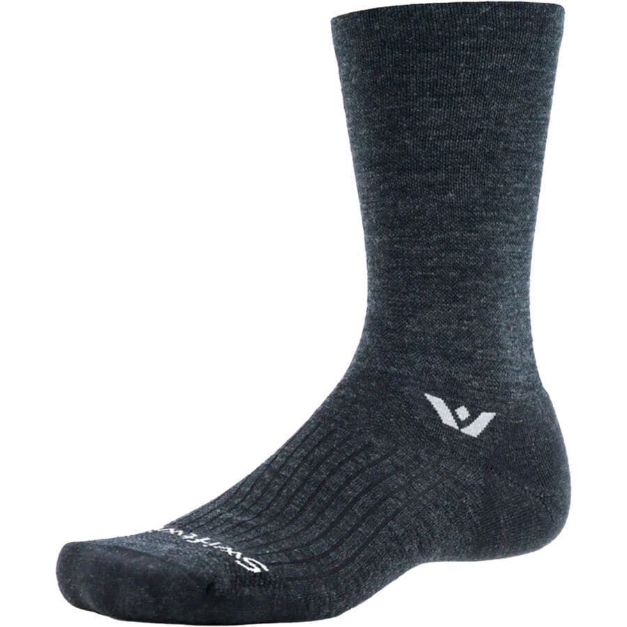 () եȥå ѥ塼 롼 å Swiftwick Pursuit Crew Sock Coal
