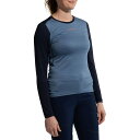 (取寄) スポルティバ レディース ツアー ロングスリーブ シャツ - ウィメンズ La Sportiva women Tour Long-Sleeve Shirt - Women's Moonlight/Deep Sea