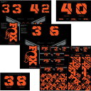 (取寄) フォックスレーシングショックス フォークテール アンド ショック デカール キット FOX Racing Shox Fork & Shock Decal Kit Factory Orange
