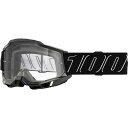 (取寄) 100% アキュリ 2 ゴーグルズ 100% ACCURI 2 Goggles Blackline/Clear Lens(2)