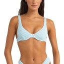 (取寄) リズム レディース コーヴ ストライプ アンダーワイヤー ビキニ トップ - ウィメンズ Rhythm women Cove Stripe Underwire Bikini Top - Women's Blue(4)