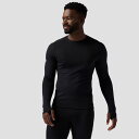 (取寄) バックカントリー メンズ RWS メリノ ベースレイヤー- クルー トップ - メンズ Backcountry men Cedars RWS Merino Mid-Wt Baselayer Crew Top - Men's Black