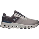 (取寄) オンランニング メンズ クラウドランナー 2 ウォータープルーフ シューズ - メンズ On Running men Cloudrunner 2 Waterproof Shoe - Men's Zinc/Midnight(4)