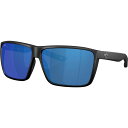 (取寄) コスタ リンコン リ 580P ポーラライズド サングラス Costa Rincon II 580P Polarized Sunglasses Matte Black/Blue Mirror 580P(4)