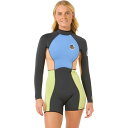 (取寄) リップ カール レディース G-ボム 2mm ロング-スローブ スプリングスーツ - ウィメンズ Rip Curl women G-Bomb 2mm Long-Sleeve Backzip Springsuit - Women's Multicolor
