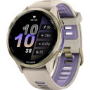 (取寄) ガーミン フォアランナー 970 ウォッチ Garmin Forerunner 970 Watch Soft Gold Ti/French Gray (French Gray/Indigo Band)