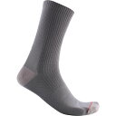 (取寄) カステリ バンディート ウール 18 ソック Castelli Bandito Wool 18 Sock Nickel Gray