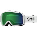 (取寄) スミス キッズ グロム クロマポップ ゴーグルズ - キッズ Smith kids Grom ChromaPop Goggles - Kids' White/Chroma Ed Green Mir//No Extra Lens
