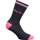 (取寄) ラファ ロゴ ソックス Rapha Logo Socks Dark Navy/High-Vis Pink/White