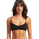 (取寄) シーフォリー レディース セカンドウェーブ ブラレット ビキニ トップ - ウィメンズ Seafolly women Secondwave Bralette Bikini Top - Women's Black