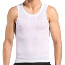 (取寄) ジョルダーナ メンズ ライト ウェイト ニット スリーブレス ベースレイヤー- - メンズ Giordana men Light Weight Knitted Sleeveless Baselayer - Men's White