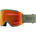 (取寄) スミス スクアッド Xl クロマポップ ゴーグルズ Smith Squad XL ChromaPop Goggles Fatigue Green/ChrPop Evryday Red/ChrPop Strm Yel(4)