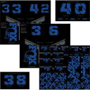 (取寄) フォックスレーシングショックス フォークテール アンド ショック デカール キット FOX Racing Shox Fork & Shock Decal Kit Blue
