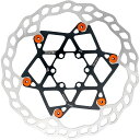 (取寄) フローティング ウェーブ 6-ボルト ローター Galfer Floating Wave 6-Bolt Rotor Orange