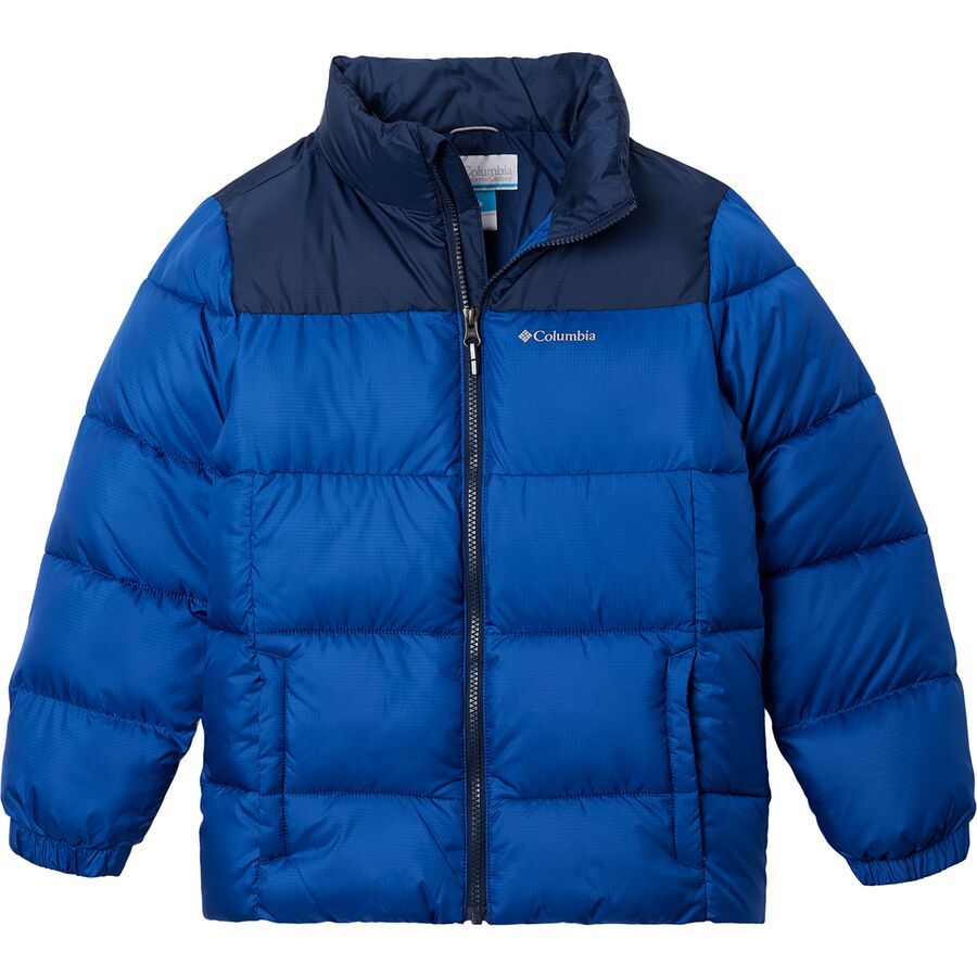 (取寄) コロンビア キッズ パフェクト リ ジャケット - キッズ Columbia kids Puffect II Jacket - Kids' Mountain Blue/Collegiate Navy