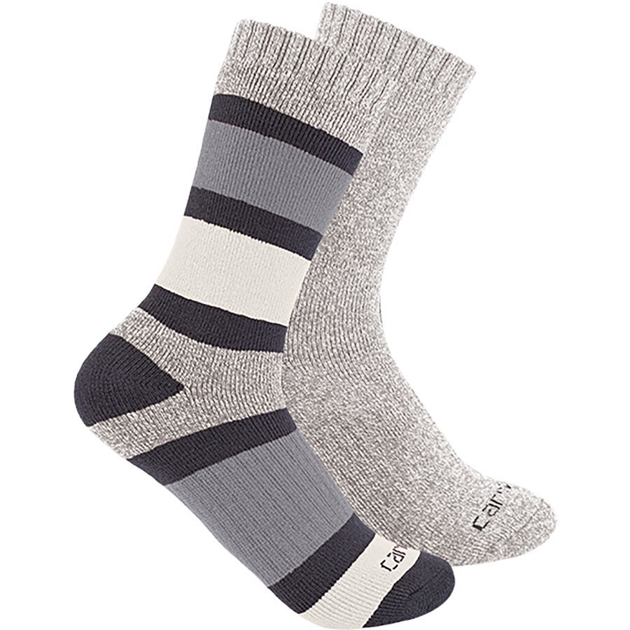 (取寄) レディース ヘビーウェイト クルー ソックス - 2-パック - ウィメンズ Carhartt Gloves women Heavyweight Crew Sock - 2-Pack - Women's Assorted 4