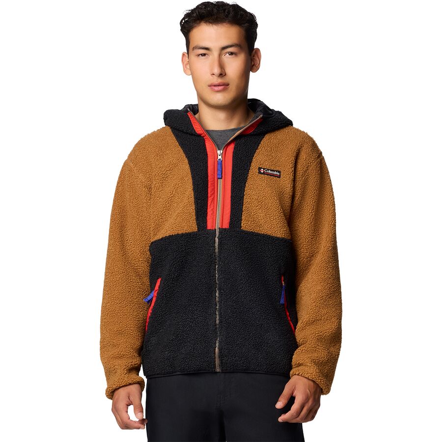 (取寄) コロンビア メンズ バックボウル リ リマスタード フルジップ ブーディ - メンズ Columbia men Backbowl II Remastered Full-Zip Hoodie - Men's Camel Brown/Black
