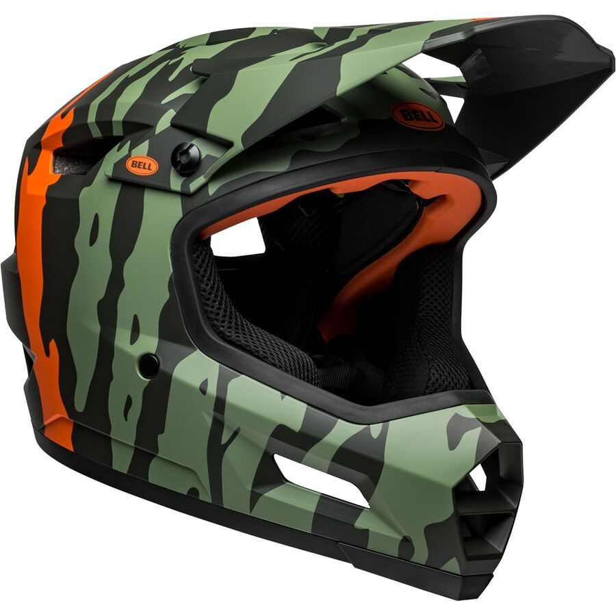 (取寄) ベル サンクション 2 DLX ミプス ヘルメット Bell Sanction 2 DLX Mips Helmet Matte Dark Green/Orange(4)