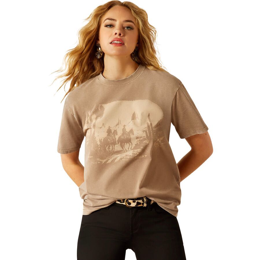 ■商品詳細■ブランドAriatアリアット■商品名Western Mural T-Shirt - Women'sウェスタン ミューラル T-シャツ - ウィメンズ■商品状態新品未使用・並行輸入品■色Washed Greige■フィットリラック...