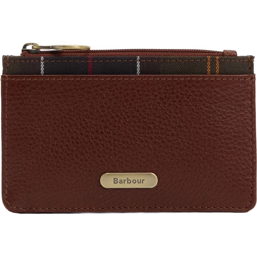 (���) �Х֥��� ������� �쥶�� ������ �ۥ���� Barbour Alder Leather Card Holder Brown/Classic