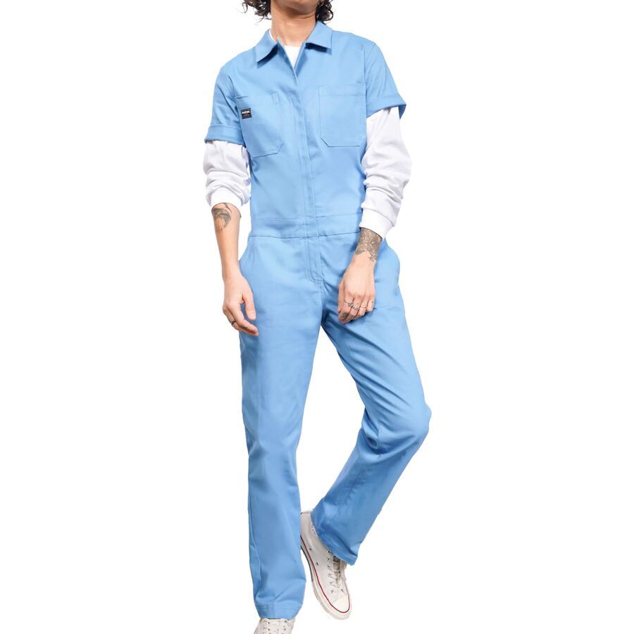 (取寄) ザ エッセンシャル ショートスリーブ カバーオール Wildfang The Essential Short-Sleeve Coverall Blue Sky